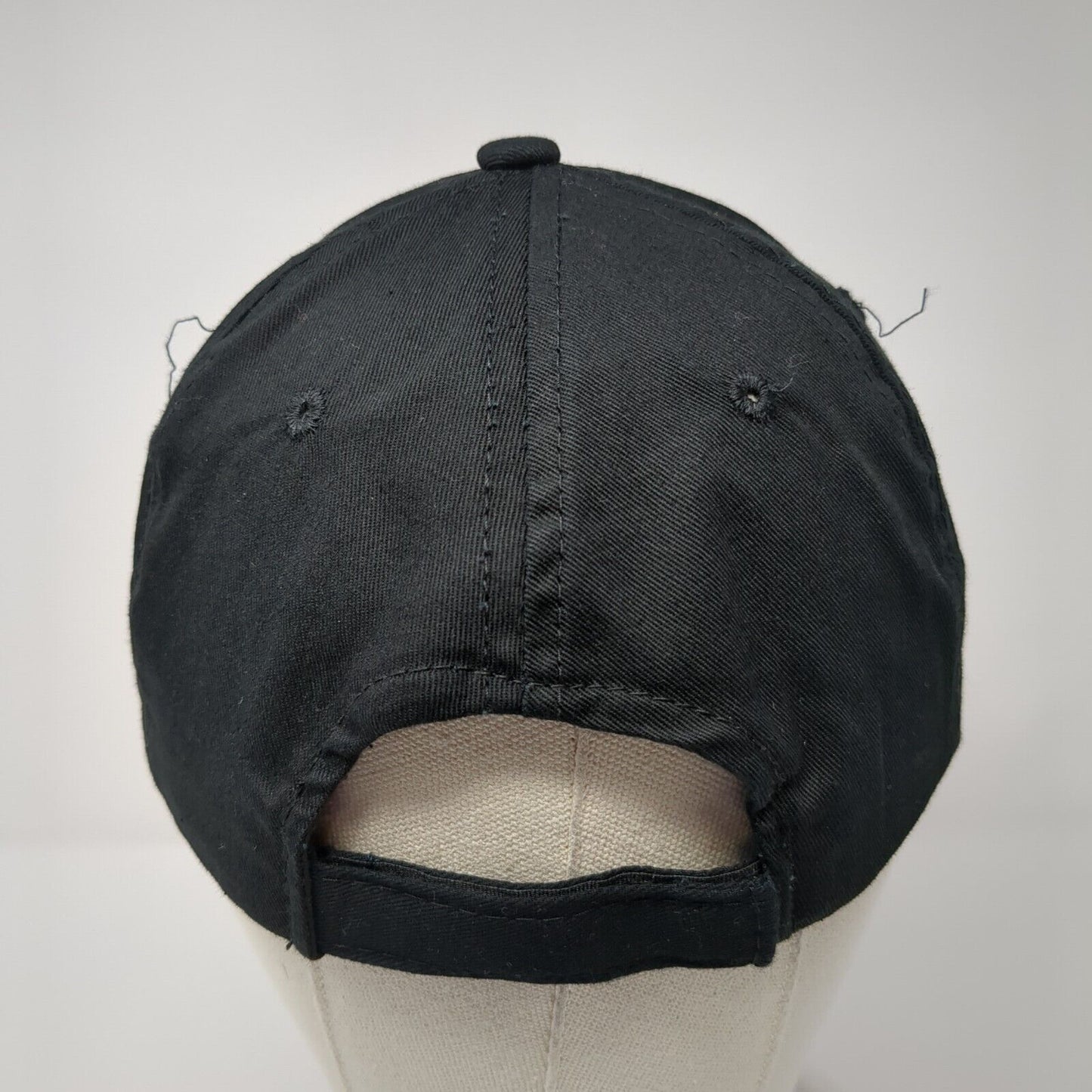 Clearwater River Company LLC Strapback Hat Black One Size Solid 6 Panel