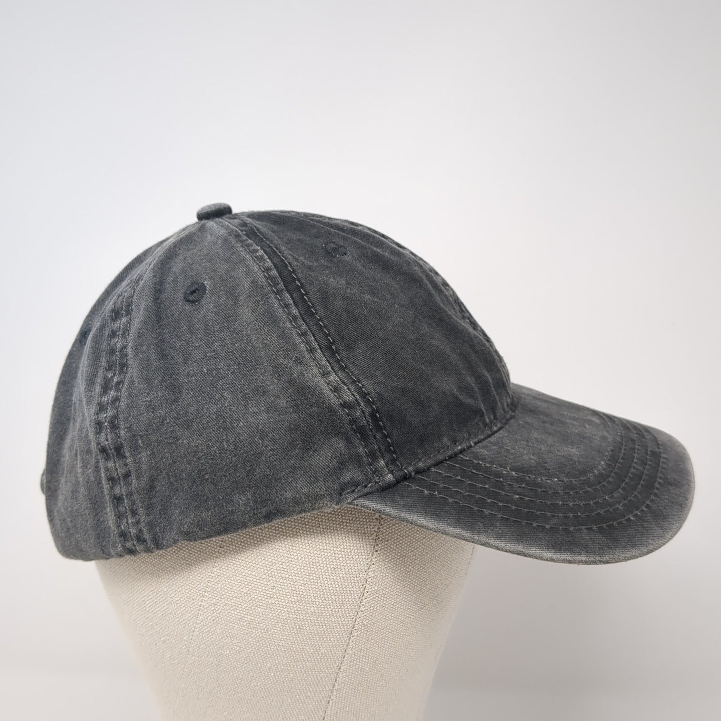 Unbranded Slideback Baseball Cap Gray One Size Adjustable 6 Panel Blank