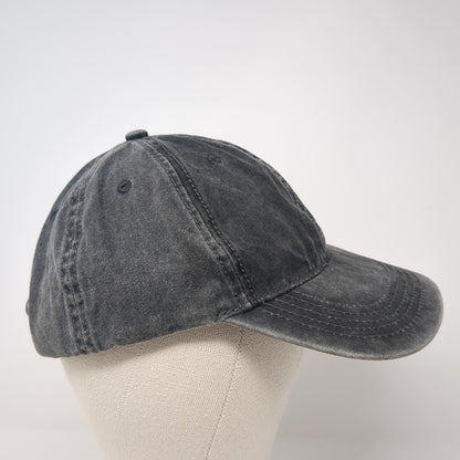 Unbranded Slideback Baseball Cap Gray One Size Adjustable 6 Panel Blank