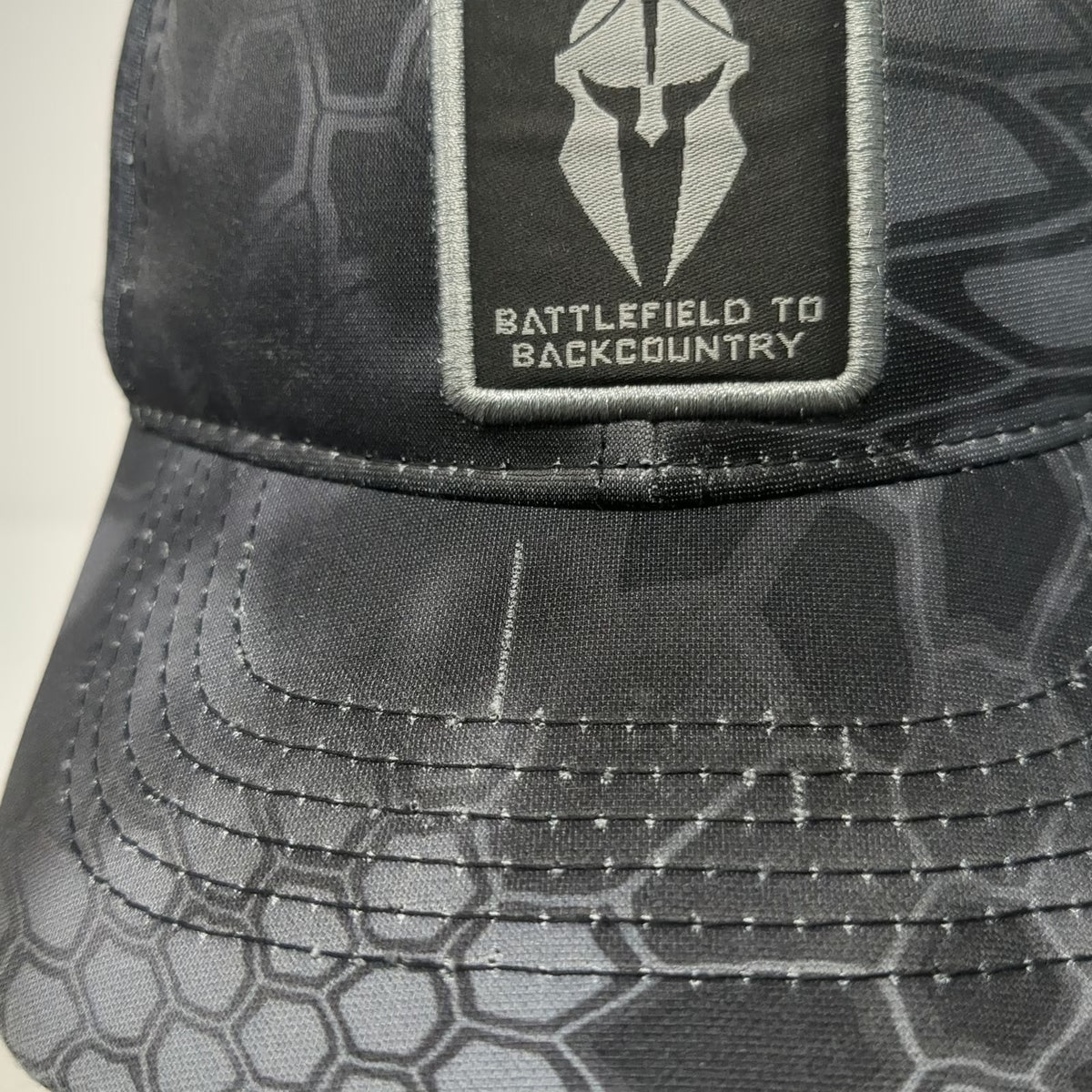 Kryptek Baseball Cap Black One Size Typhon Camo Spartan Helmet Strapback Hat