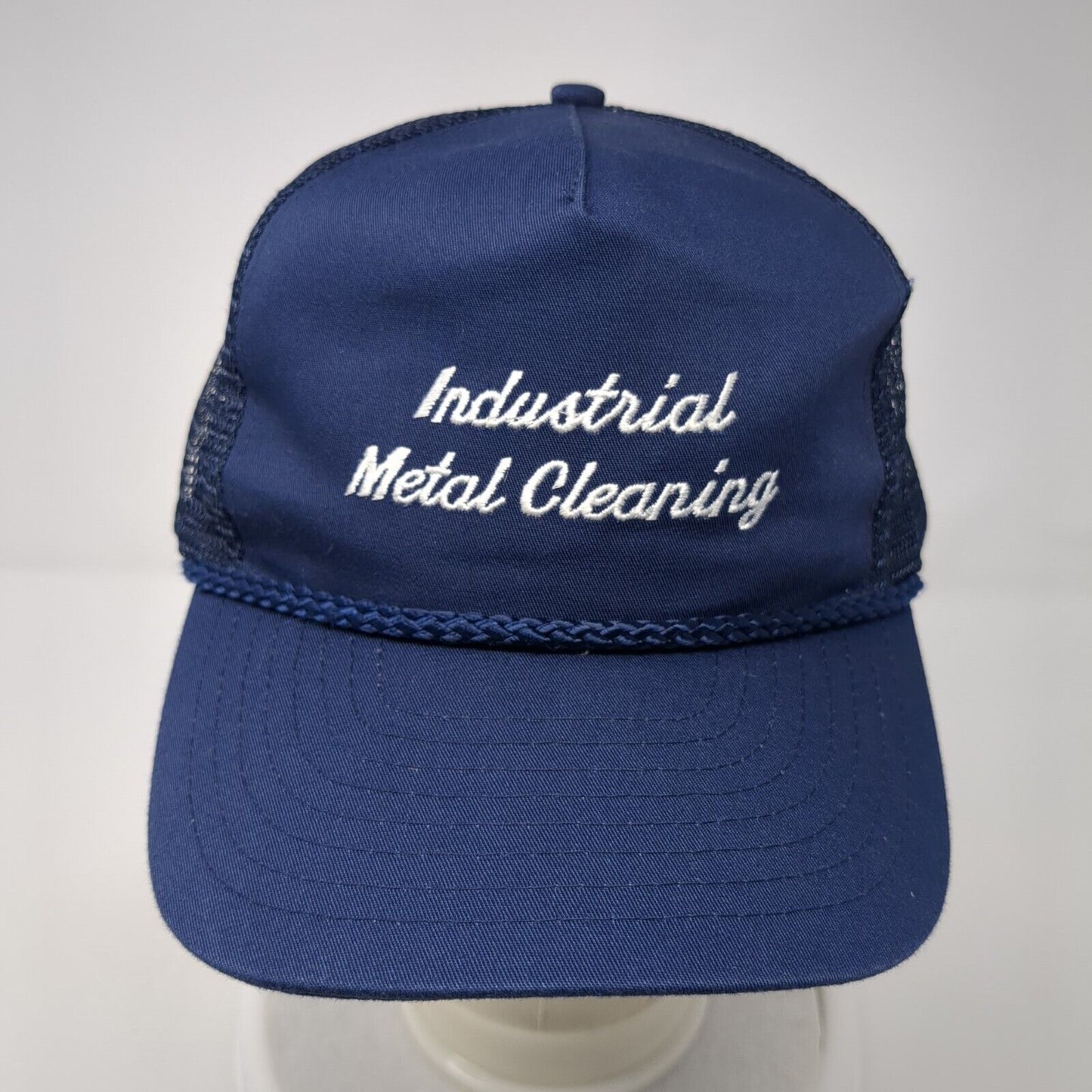 Industrial Metal Cleaning Snapback Rope Trucker Hat Blue One Size Nissin