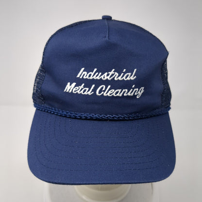Industrial Metal Cleaning Snapback Rope Trucker Hat Blue One Size Nissin