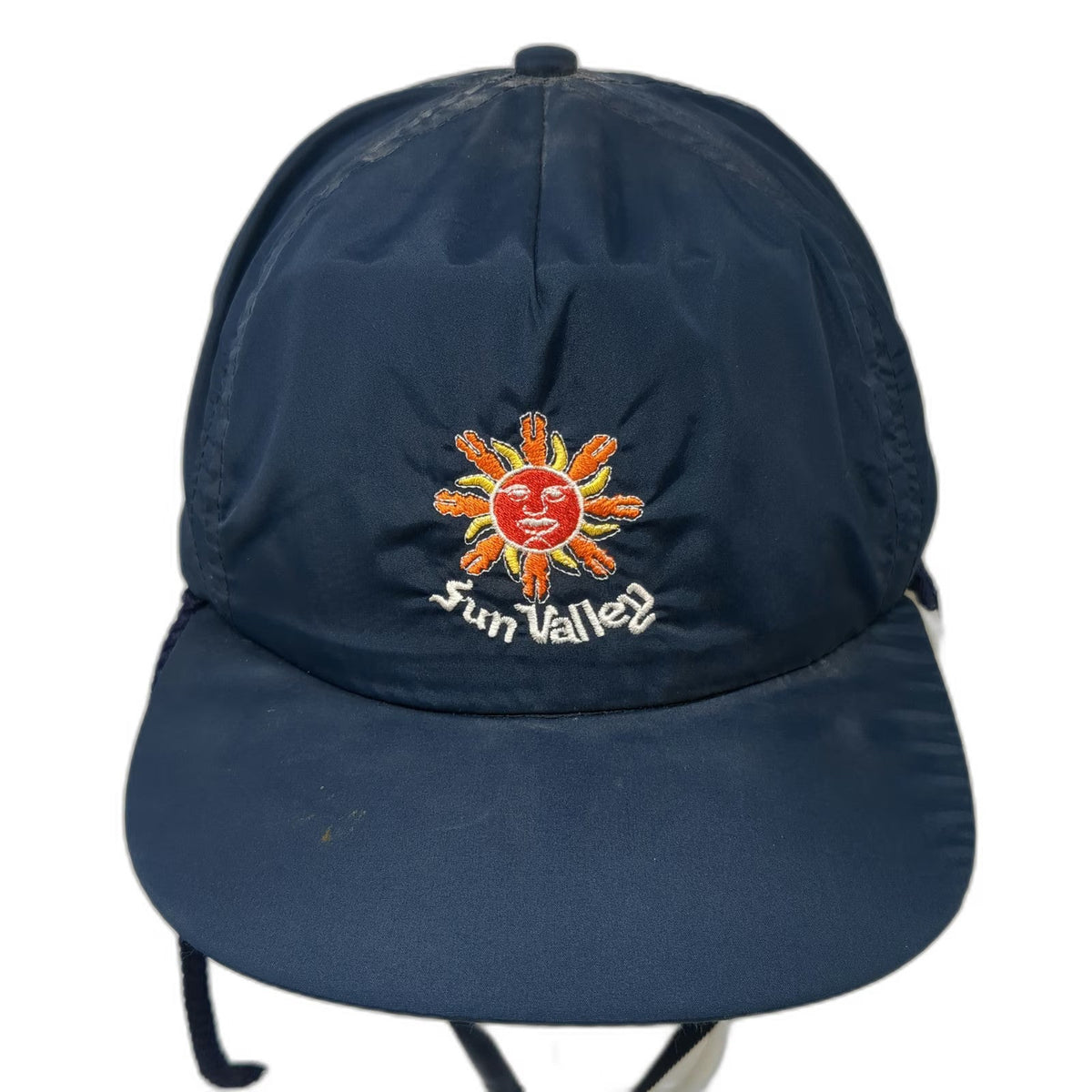 Imperial Headwear Baseball Cap Blue One Size Ear Flaps Sun Valley Chin Strap Hat