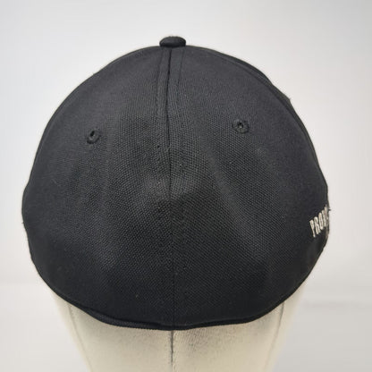 OC Sports Miami Marlins MLB Hat Black Baseball Cap L Stretch Fit Team Logo Fish