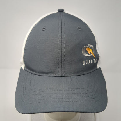 Quanta Strapback Hat Gray M/L Adjustable Embroidered Breathable Richardson