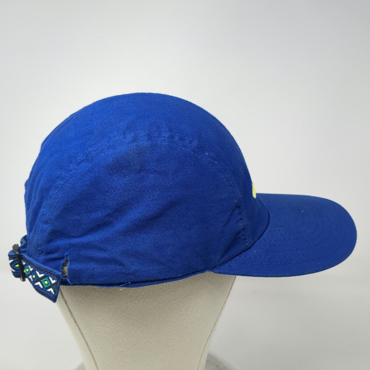 Nike Baseball Cap Blue One Size Strapback Embroidered Swoosh Patterned Strap Hat