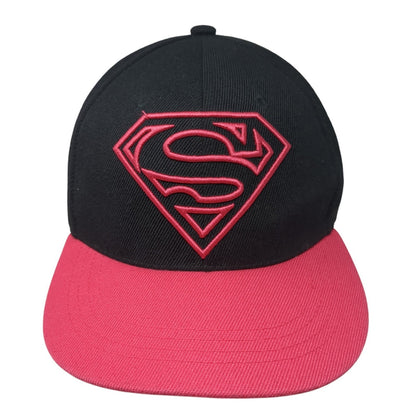 Superman Snapback Hat Multicolor One Size Adjustable Embroidered Six Flags