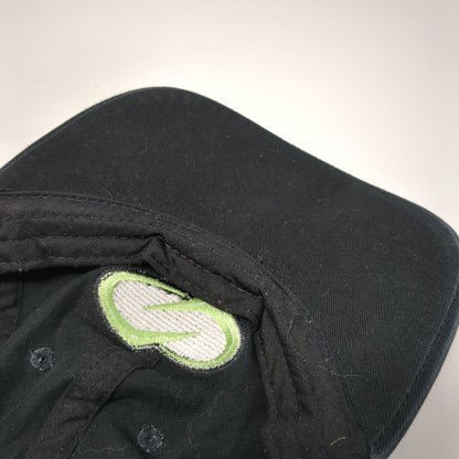 Native Snapback Hat Black One Size Adjustable Embroidered Logo 6 Panel