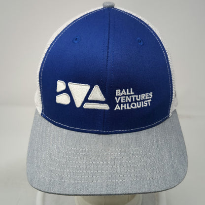 Richardson Trucker Hat Blue Gray One Size McCall ID 2022 BVA Ball Ventures Logo