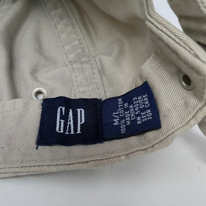GAP Baseball Cap Beige L Slideback Adjustable Strap Embroidered Letter G hat