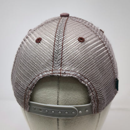Legacy Redfish Lake Lodge Trucker Hat Red One Size Mesh Snapback Fish Logo