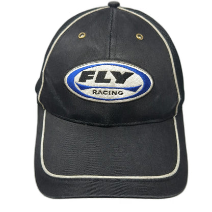 Fly Racing Baseball Cap Black Blue White One Size Strapback Mesh Performance Hat