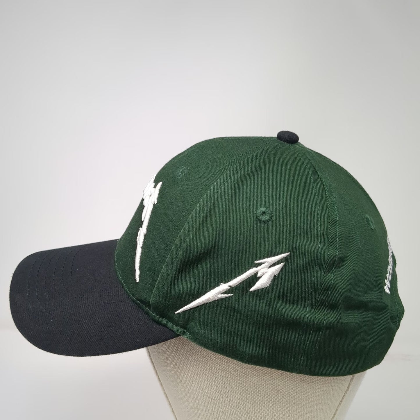 Metallica Worldwired Tour Green Black Baseball Cap One Size Strapback NY Hat