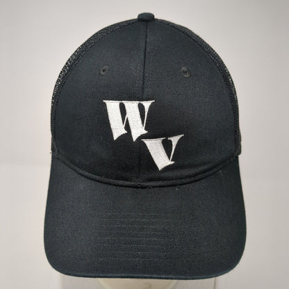 WV Mesh Back Trucker Hat Black One Size Embroidered Port Authority