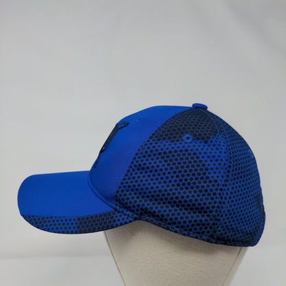 Sport-Tek Strapback Hat Blue OSFA Adjustable Embroidered Camo 6 Panel