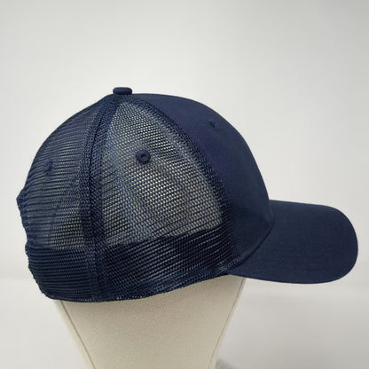 Carhartt Blue OS Trucker Hat Embroidered Logo Snapback Mesh Back Adjustable