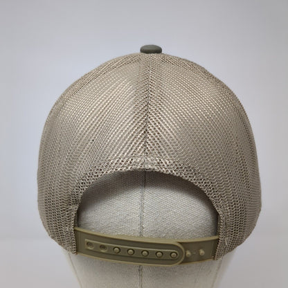 RAM Snapback Trucker Hat Brown One Size Adjustable Embroidered Mesh Back 6 Panel