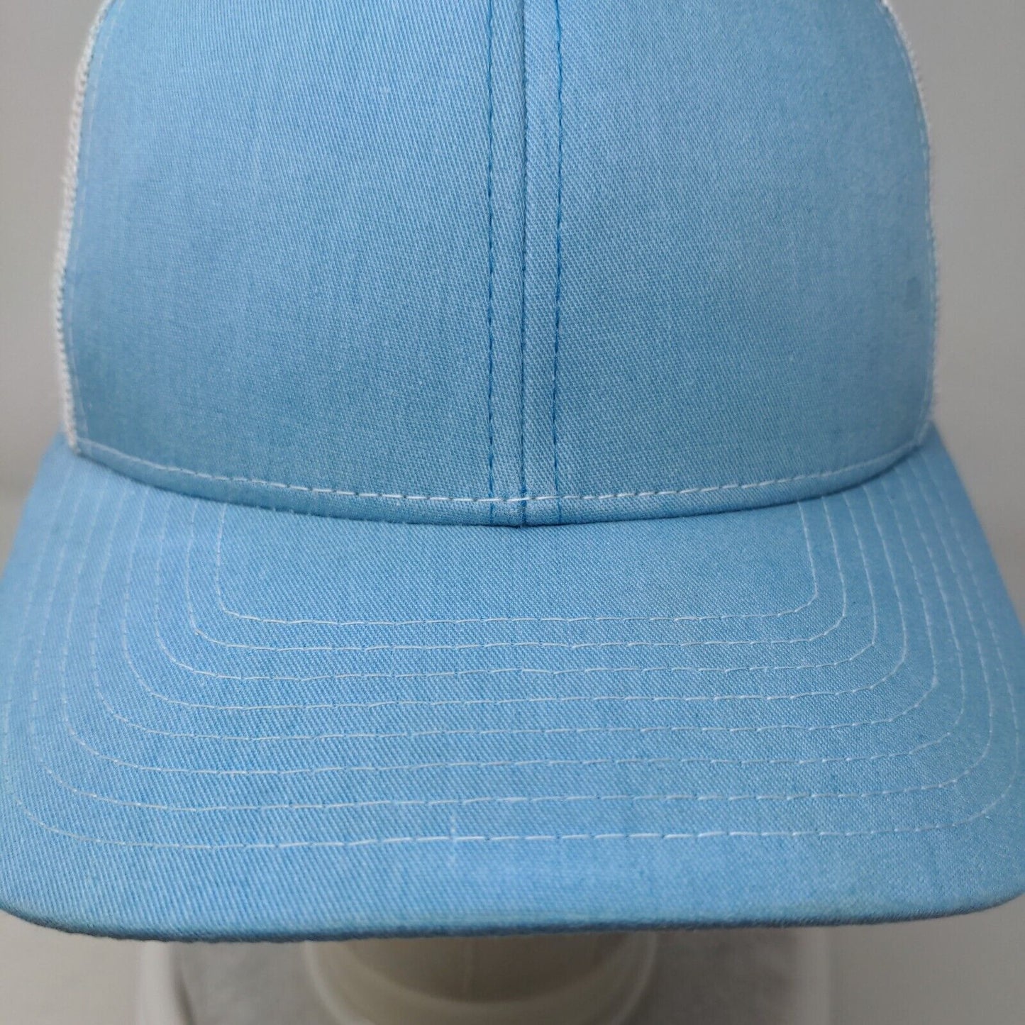Richardson Snapback Mesh Back Trucker Hat Blue One Size Colorblock
