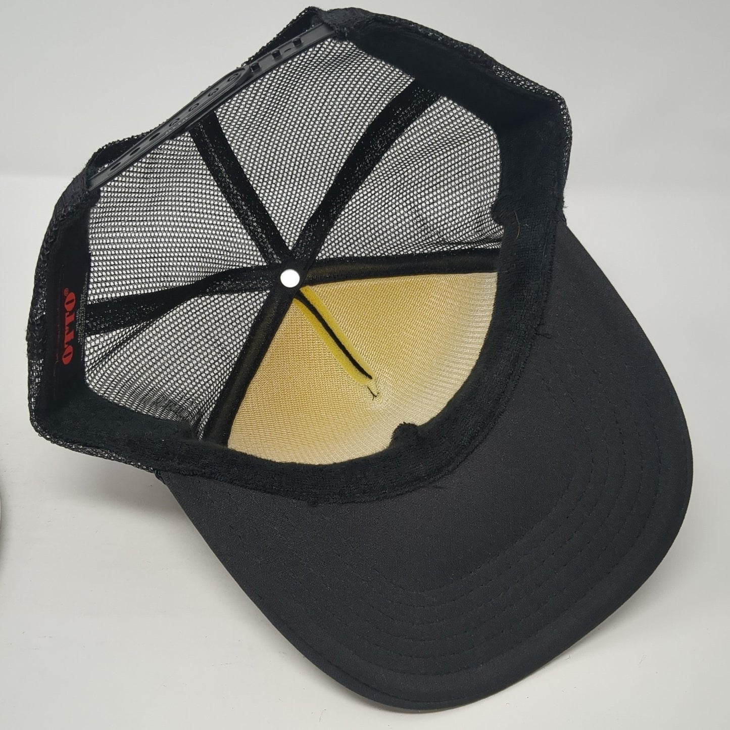 JB Snapback Trucker Hat Black One Size Adjustable Mesh Back 6 Panel Otto
