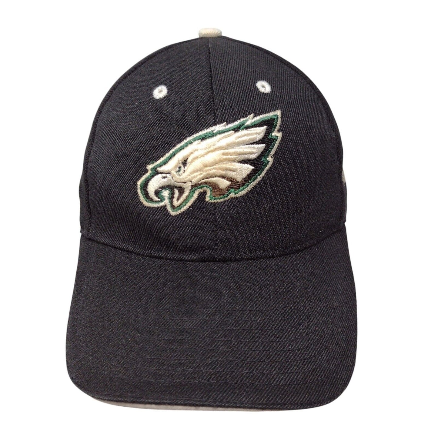 Philadelpia Eagles Strapback Hat Black Adjustable Embroidered Logo NFL