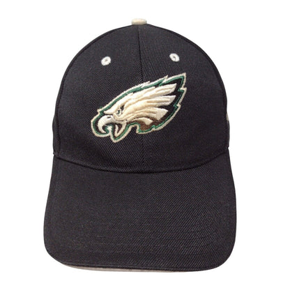 Philadelpia Eagles Strapback Hat Black Adjustable Embroidered Logo NFL