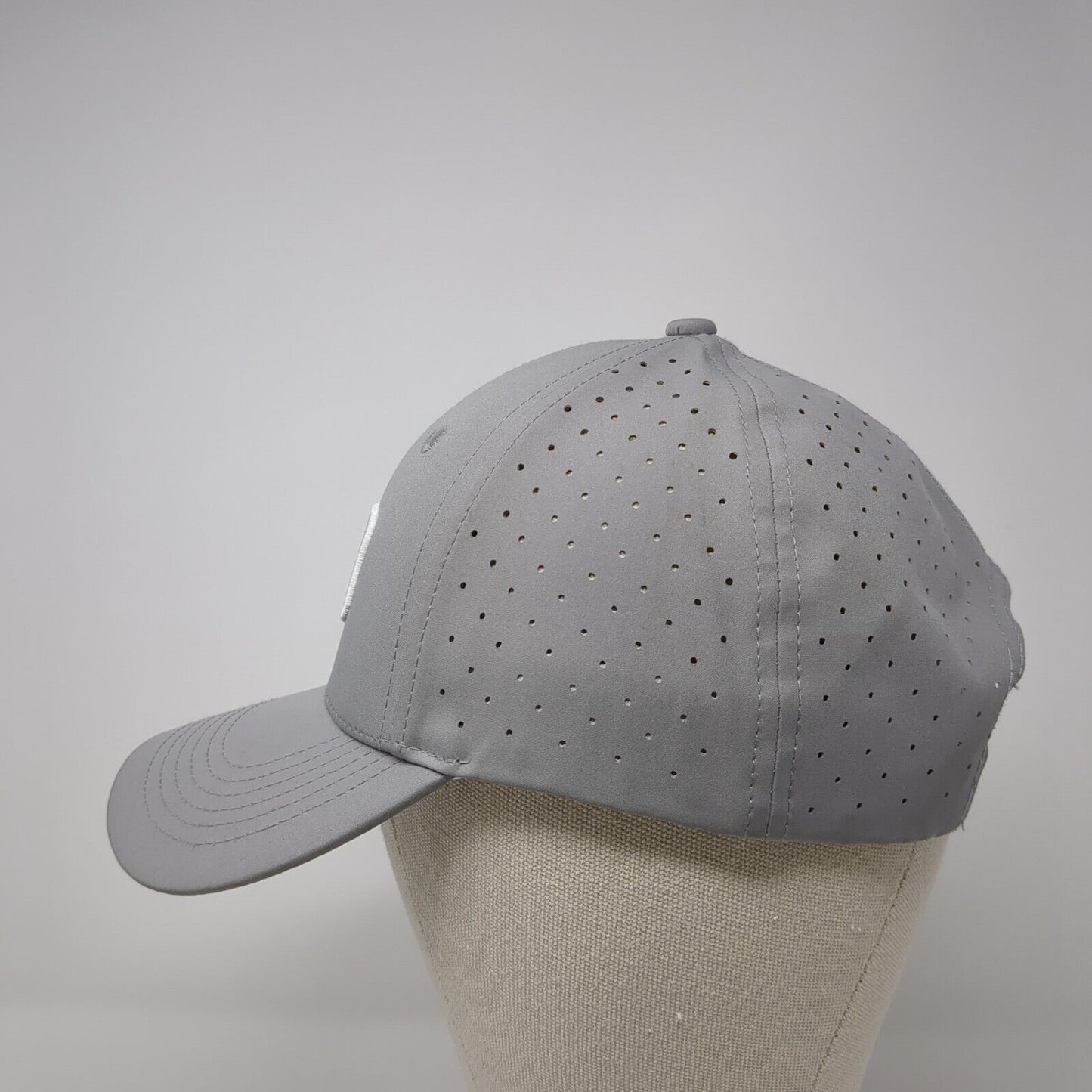 PGA Camps Patch Snapback Hat Gray One Size Adjustable Perforated