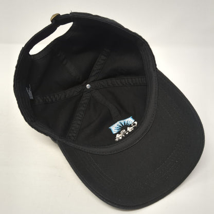 Casa Azul Slideback Baseball Cap Black One Size Adjustable Embroidered Cotton