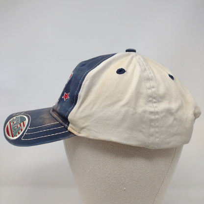 Florida Strapback Hat Multi OSFA Embroidered American Flag 6 Panel