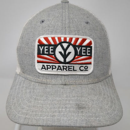 Yee Yee Apparel Co Trucker Hat Gray One Size Mesh Snapback Logo Patch