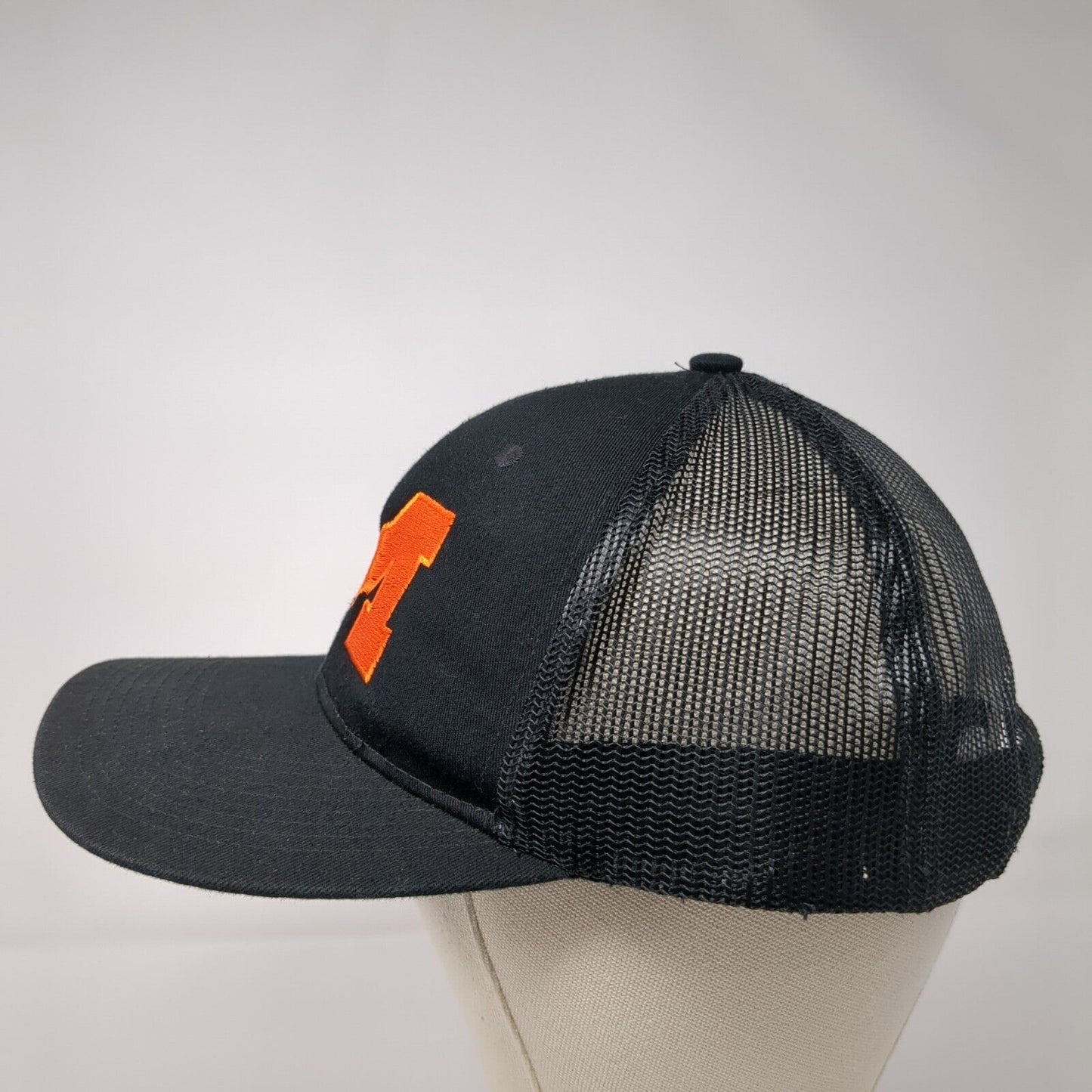 Letter M Snapback Mesh Back Trucker Hat Black OSFA Port Authority