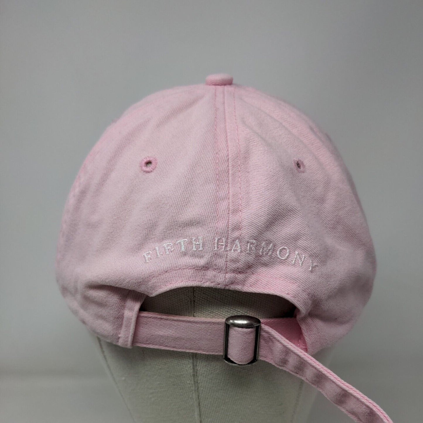 7/27 Fifth Harmony Slideback Hat Pink OSFM Embroidered KC Caps