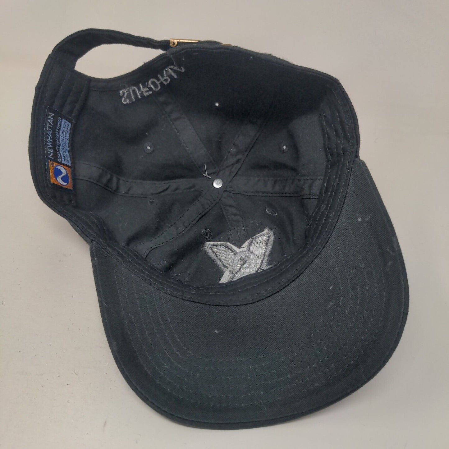 Suforia Slideback Hat Black OSFA Embroidered Logo Adjustable Newhattan