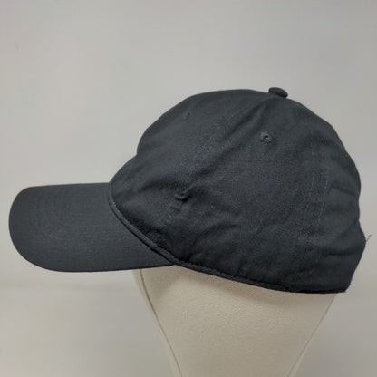 Unbranded Men's Strapback Hat Black Soot Size OSFM Blank Adjustable