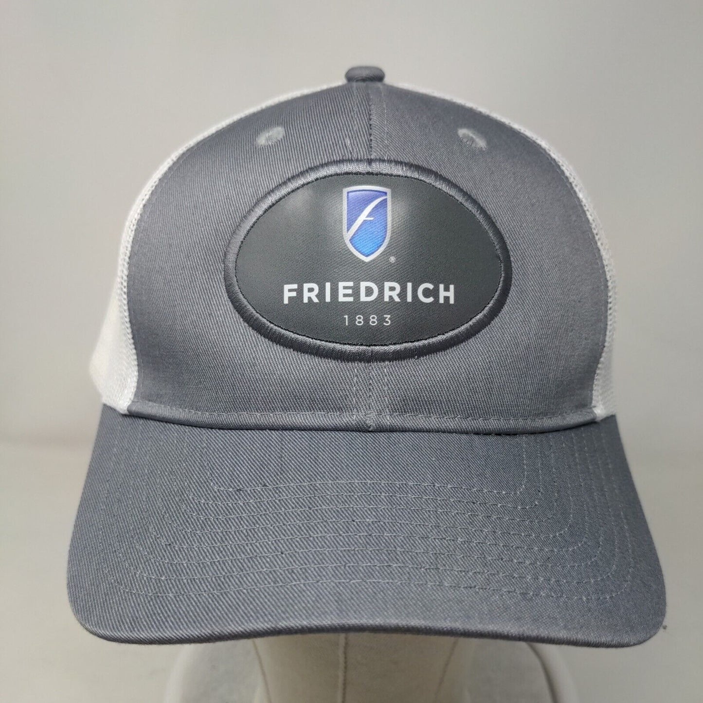 Friedrich 1883 Snapback Mesh Back Trucker Hat Gray One Size Colorblock