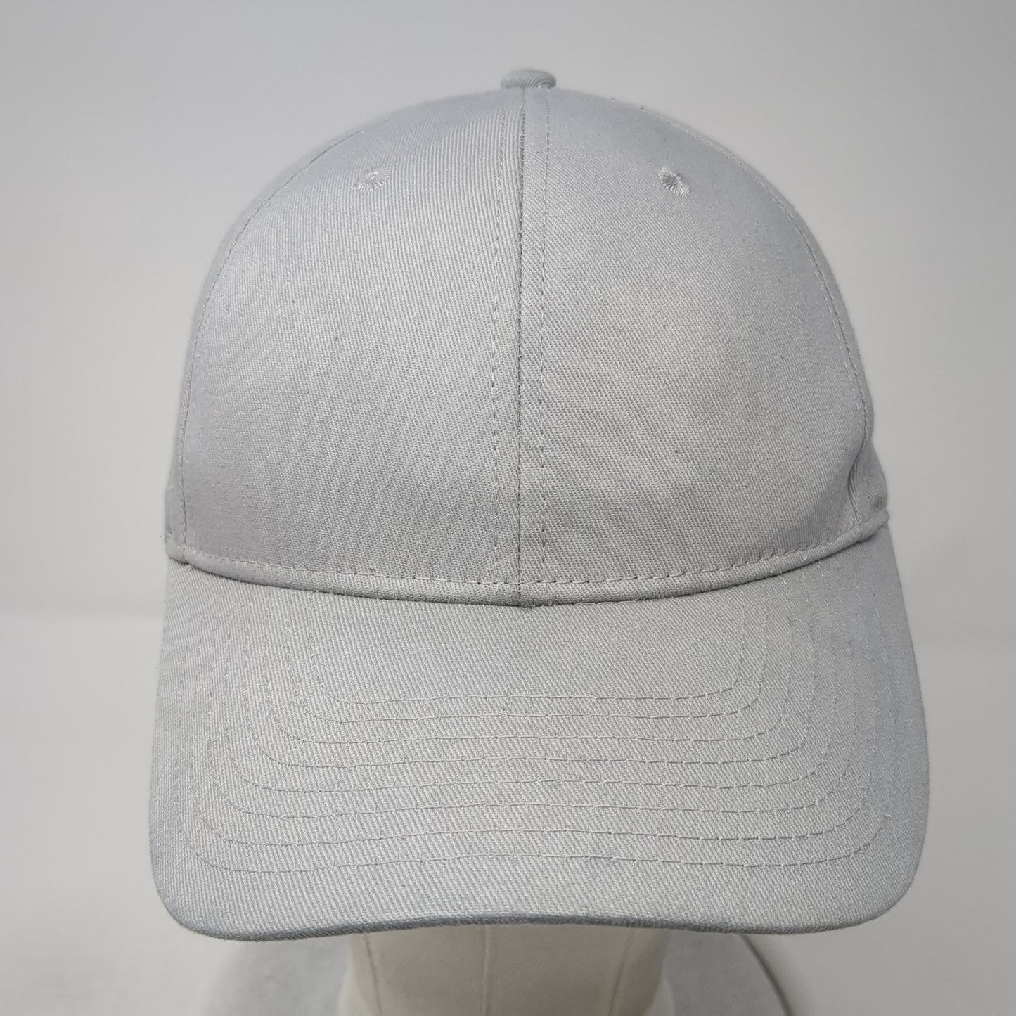 Cobra Snapback Hat Gray One Size Adjustable Vented Holes 6 Panel Blank