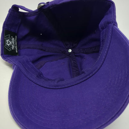 Top Level Baseball Cap Purple One Size Adjustable 100% Cotton Solid Plain Hat