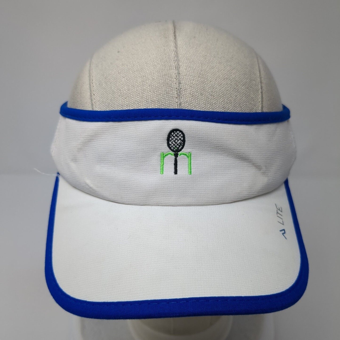 Tennis Strapback Sun Visor Hat White OS Adjustable Lite 510 Pacific Headwear