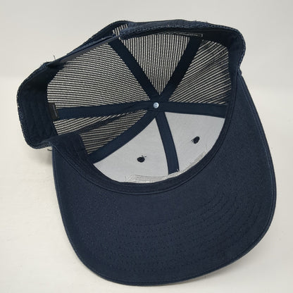 Millenkamp Snapback Trucker Hat Blue One Size Adjustable Mesh Back Richardson