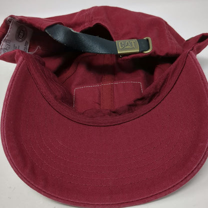 CYRK Baseball Cap Red One Size Caterpillar Machines Front Patch Slideback Hat