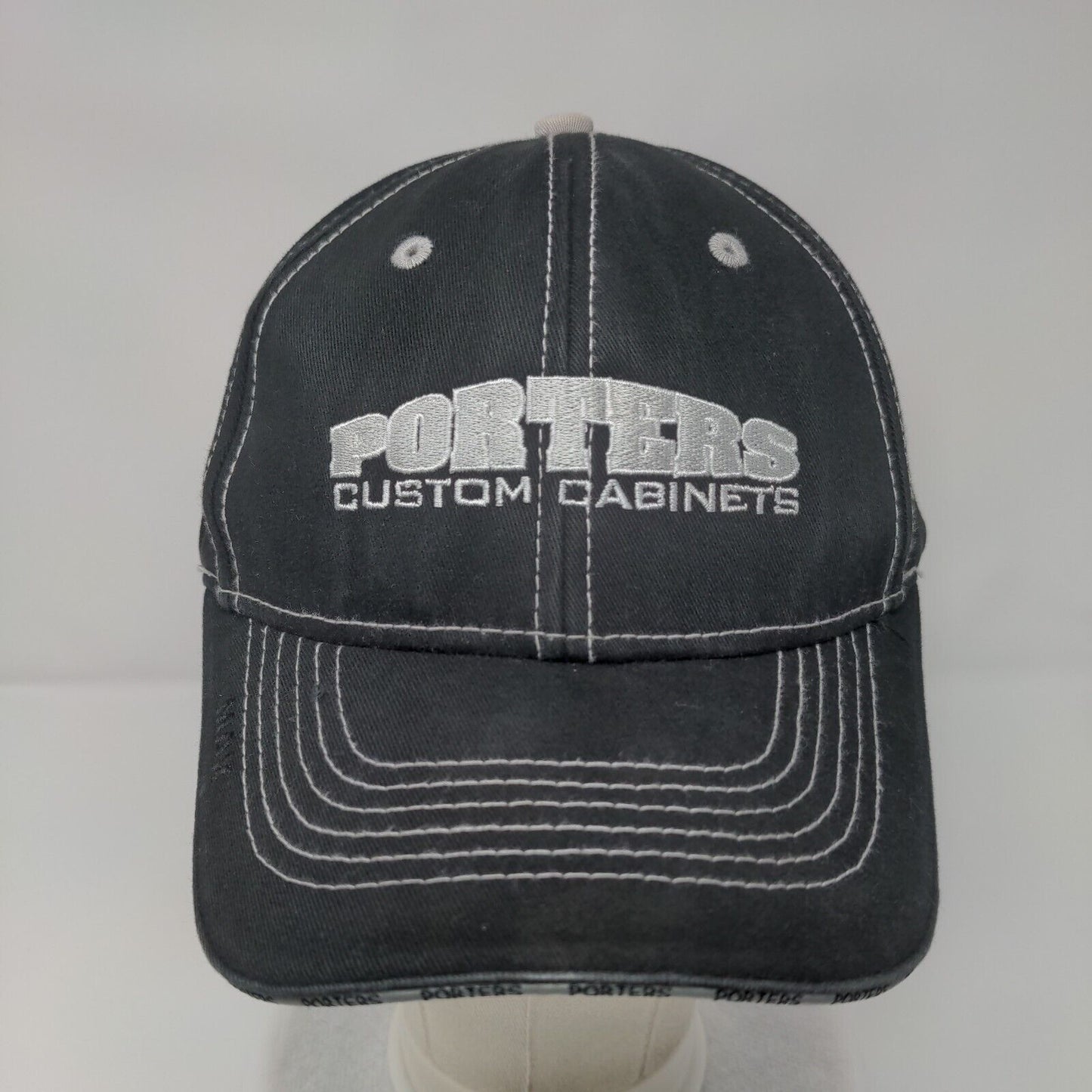 Porters Custom Cabinets Strapback Hat Black OSFA Adjustable Embroidered Max Hat