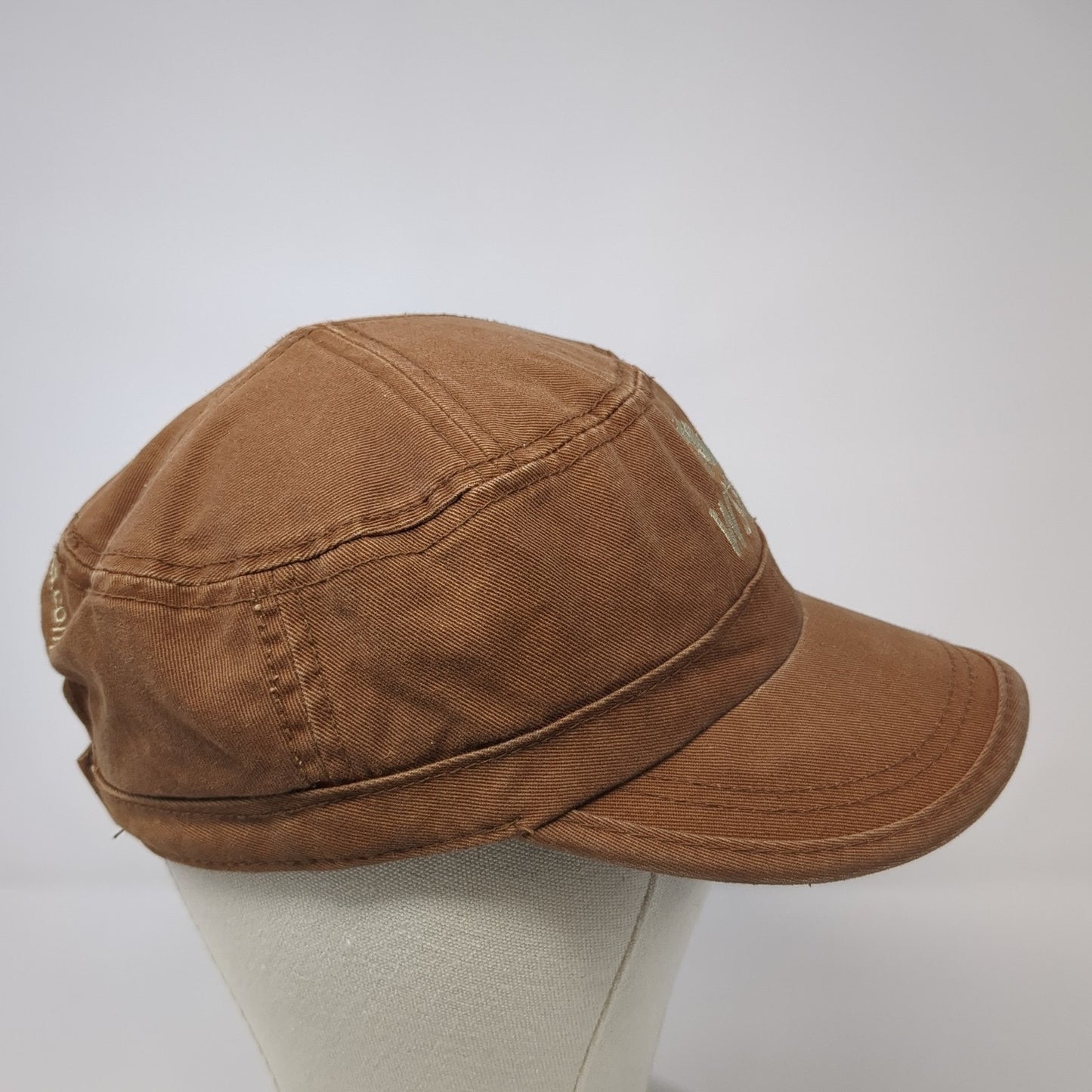 WSH Wasatch Sport Horses Cadet Army Cap Brown One Size Adjustable Embroidered