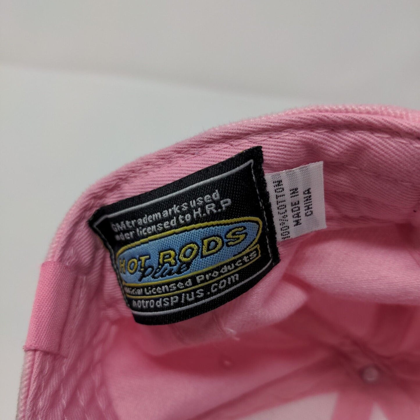 Chevrolet Strapback Hat Pink One Size Adjustable Embroidered Hot Rods