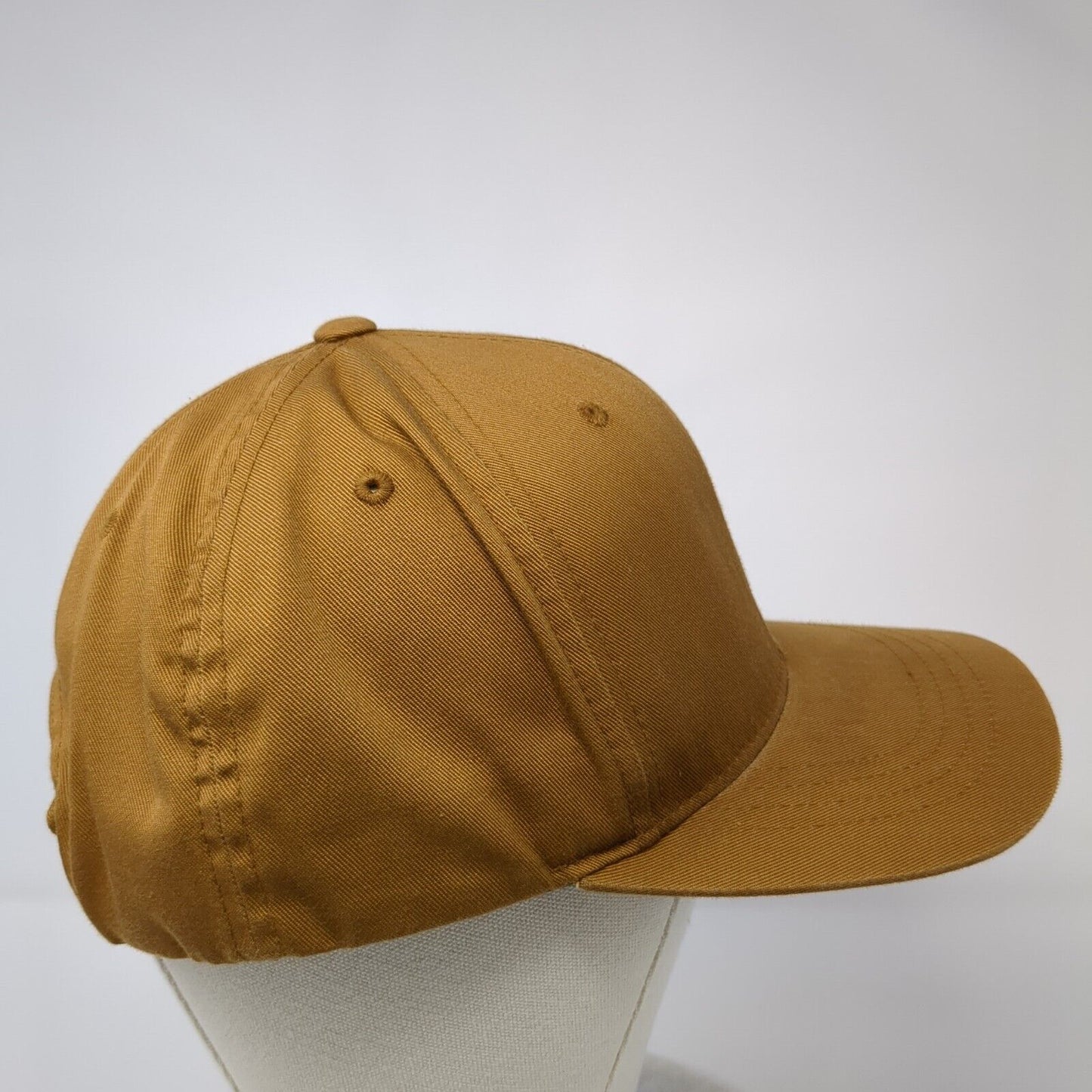 Billabong Snapback Hat Brown OSFA Adjustable Embroidered Vented Holes 6 Panel