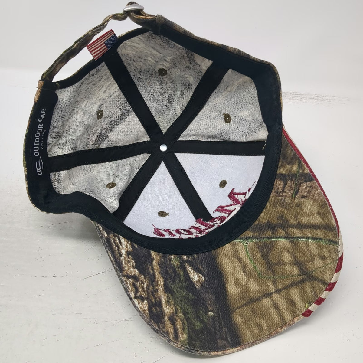 Outdoor Cap Baseball Cap Brown One Size Melton Truck Lines US Flag Camo Hat