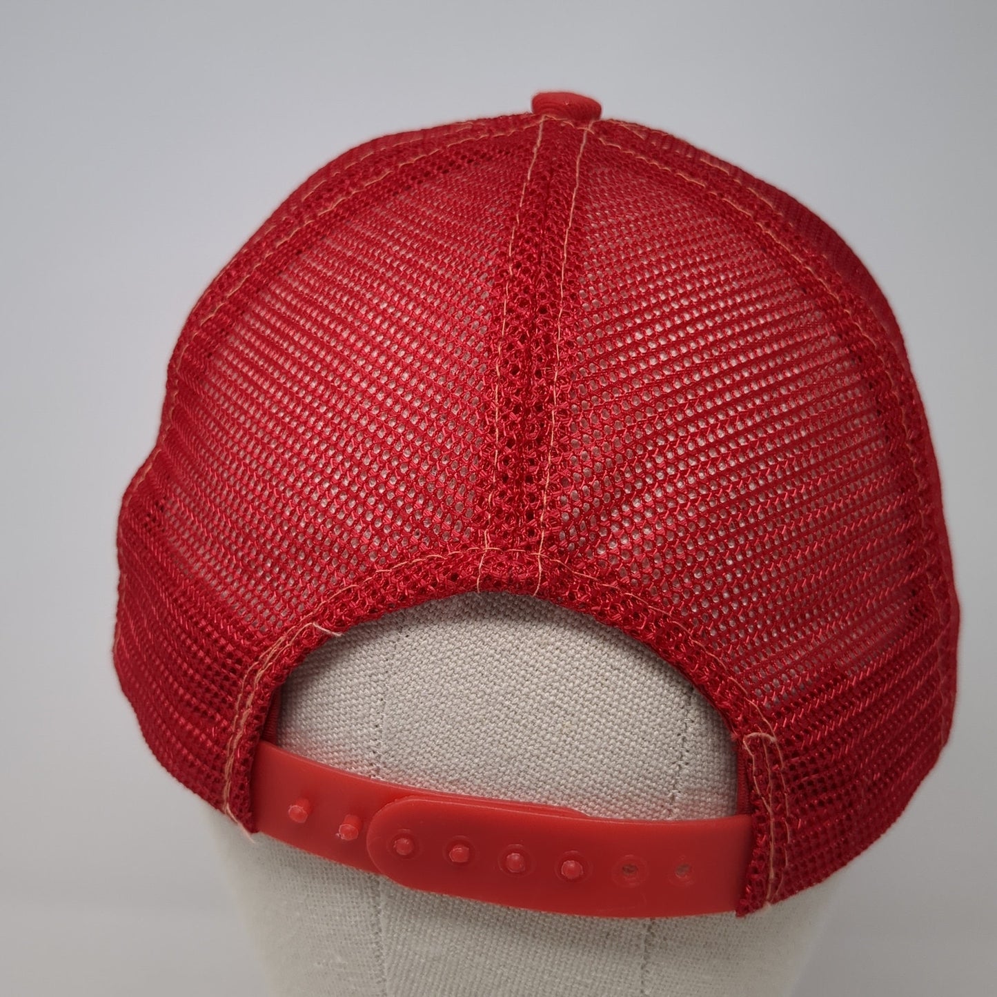 Sharp's Tarps Inc. Salt Lake City Utah Trucker Hat Red OS Mesh Back Champion