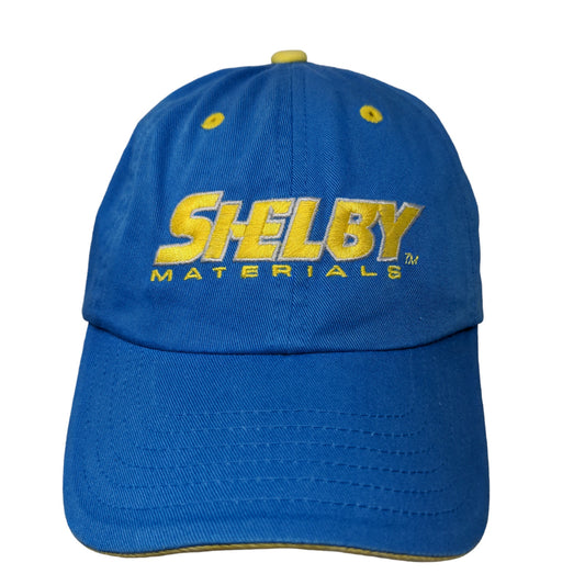 KC Sportswear Men's Strapback Hat Blue Embroidered Logo Shelby Materials