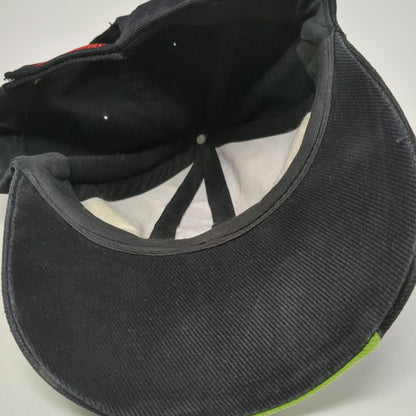Desperados Baseball Cap Black One Size Gecko Logo Green Red Strapback Hat Lizard