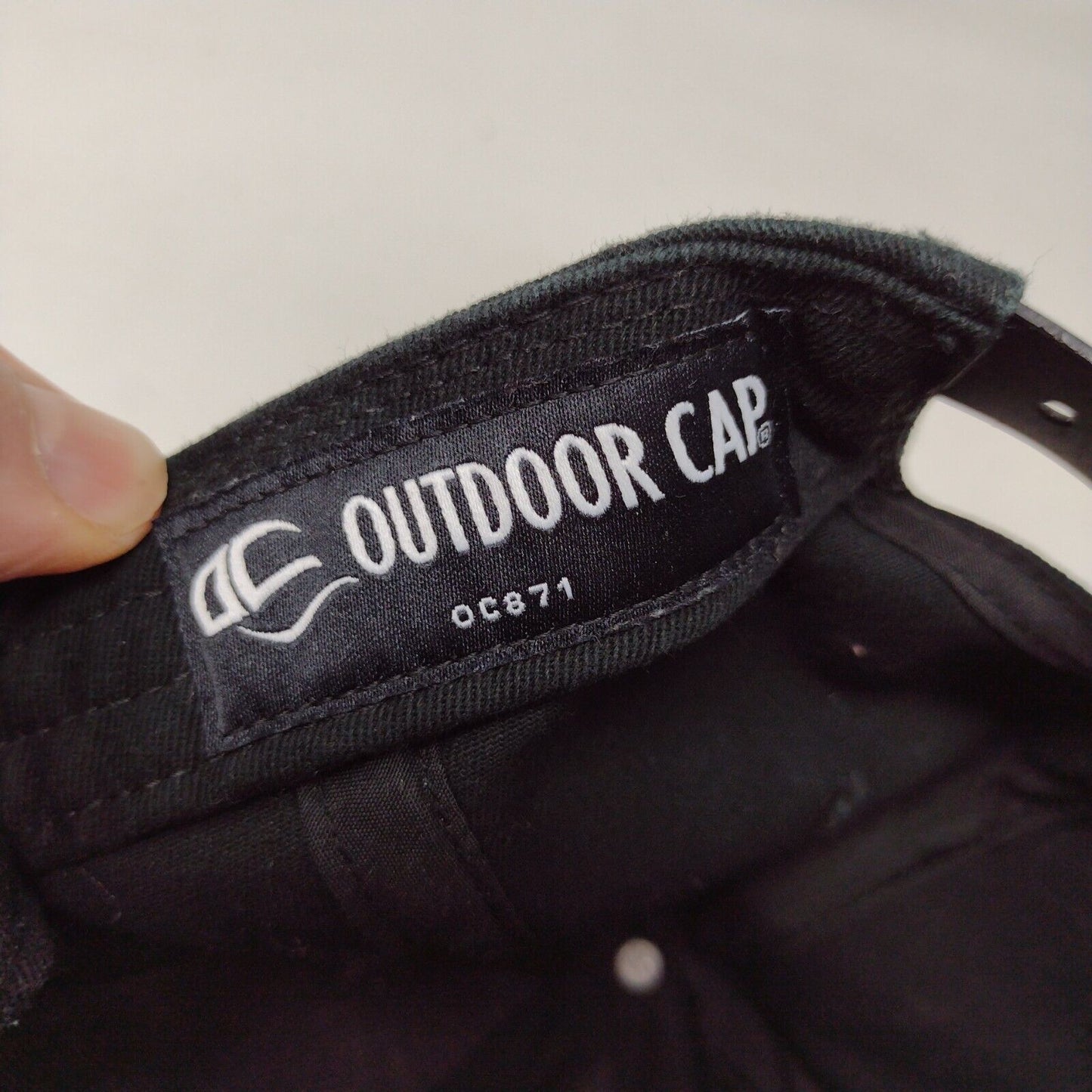 McCall Idaho Snapback Hat Black OSFA Solid Embroidered Outdoor Cap