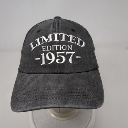 Limited Edition 1957 Slideback Hat Gray One Size Adjustable Embroidered Cotton