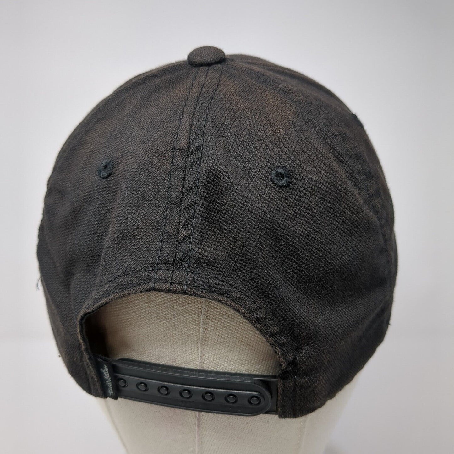 Travis Mathew Snapback Hat Black One Size Striped Flexfit 110 Patch